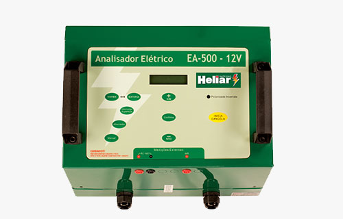 Analisador automotivo EA500 Baterias Heliar, testa baterias 12V AGM, de automotivo e similares, com até 350 A de CCA.